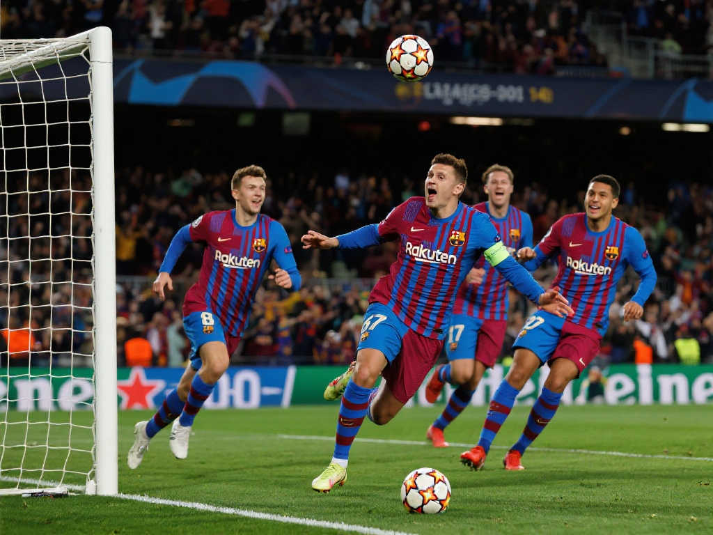 巴萨本季欧冠14战轰入67球，接近1999／00赛季历史纪录